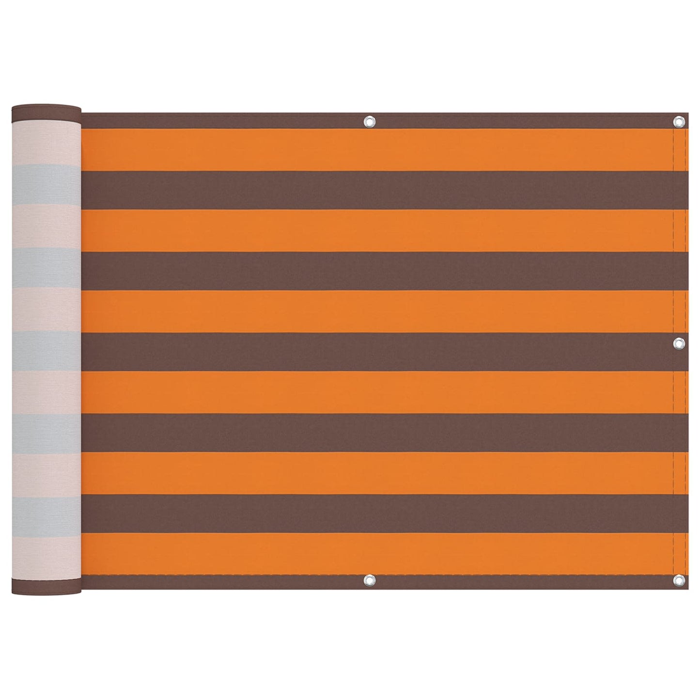 vidaXL Οθόνη Μπαλκονιού Πορτοκαλί και Καφέ 75 x 200 cm