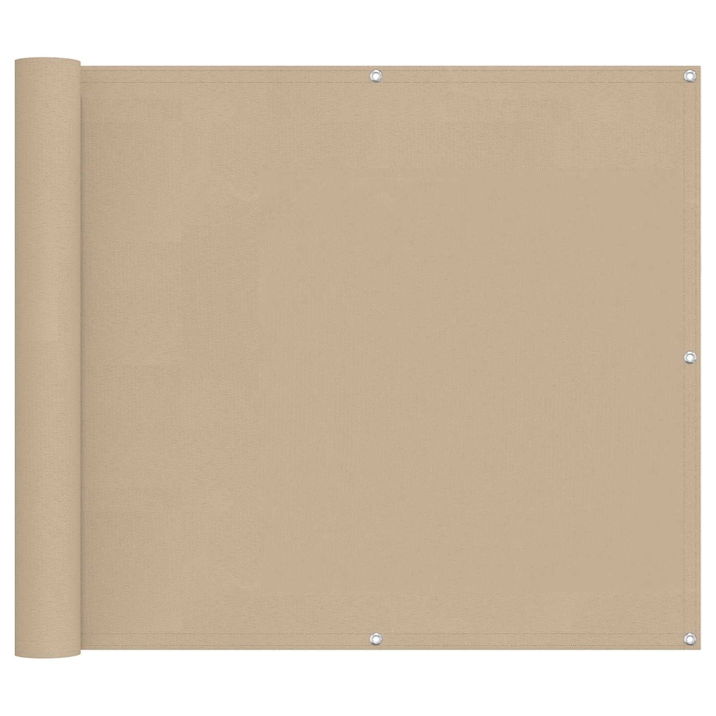 vidaXL Οθόνη Μπαλκονιού Μπεζ 100 x 600 cm Ύφασμα Όξφορντ