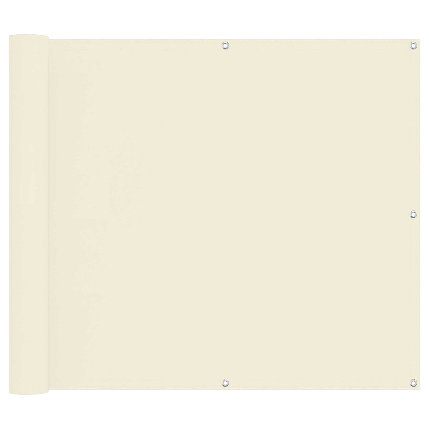 vidaXL Οθόνη Μπαλκονιού Κρεμ 100 x 600 cm Ύφασμα Όξφορντ