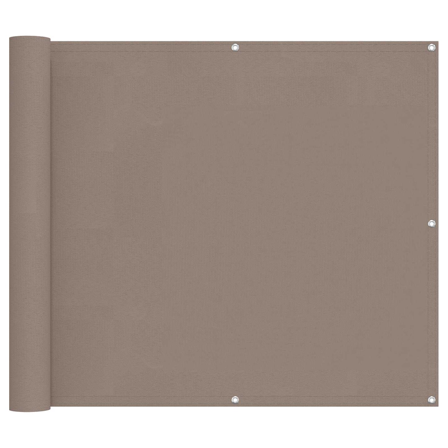 vidaXL Οθόνη Μπαλκονιού Taupe 100 x 600 cm Ύφασμα Όξφορντ