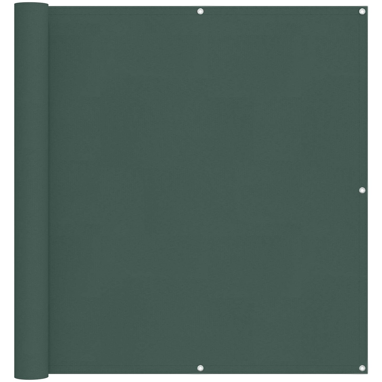vidaXL Οθόνη Μπαλκονιού Σκούρο Πράσινο 110 x 400 cm Ύφασμα Όξφορντ