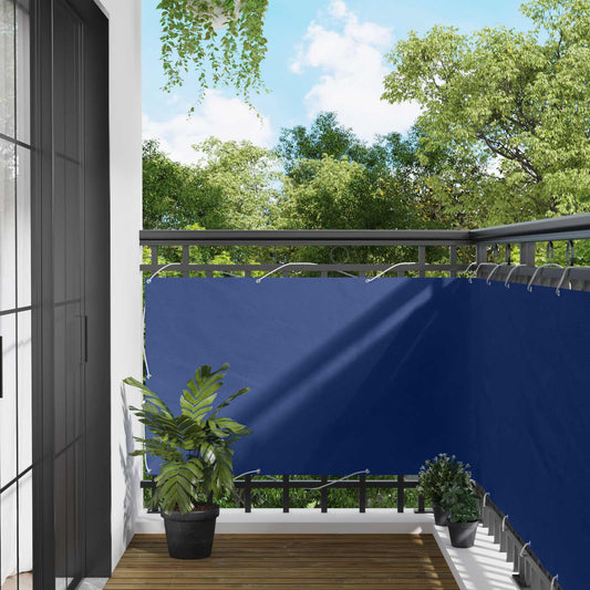vidaXL Οθόνη Μπαλκονιού Μπλε 100 x 600 cm Ύφασμα Όξφορντ