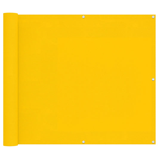 vidaXL Οθόνη Μπαλκονιού Κίτρινο 100 x 300 cm Ύφασμα Όξφορντ