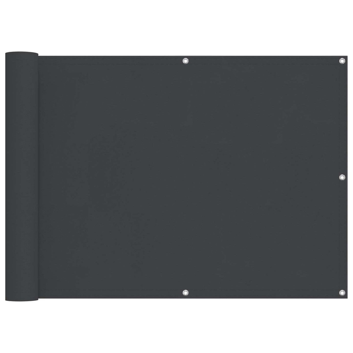 vidaXL Οθόνη Μπαλκονιού Μαύρο 75 x 200 cm