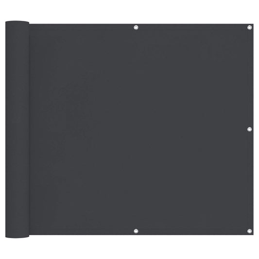 vidaXL Οθόνη Μπαλκονιού Μαύρο 90 x 200 cm