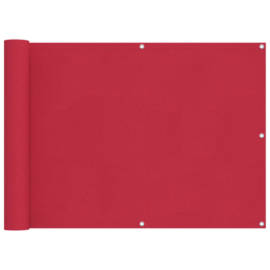 vidaXL Οθόνη Μπαλκονιού Μπορντό 75 x 300 cm Ύφασμα Όξφορντ