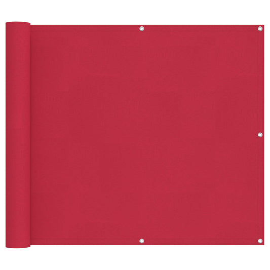 vidaXL Οθόνη Μπαλκονιού Μπορντό 90 x 600 cm