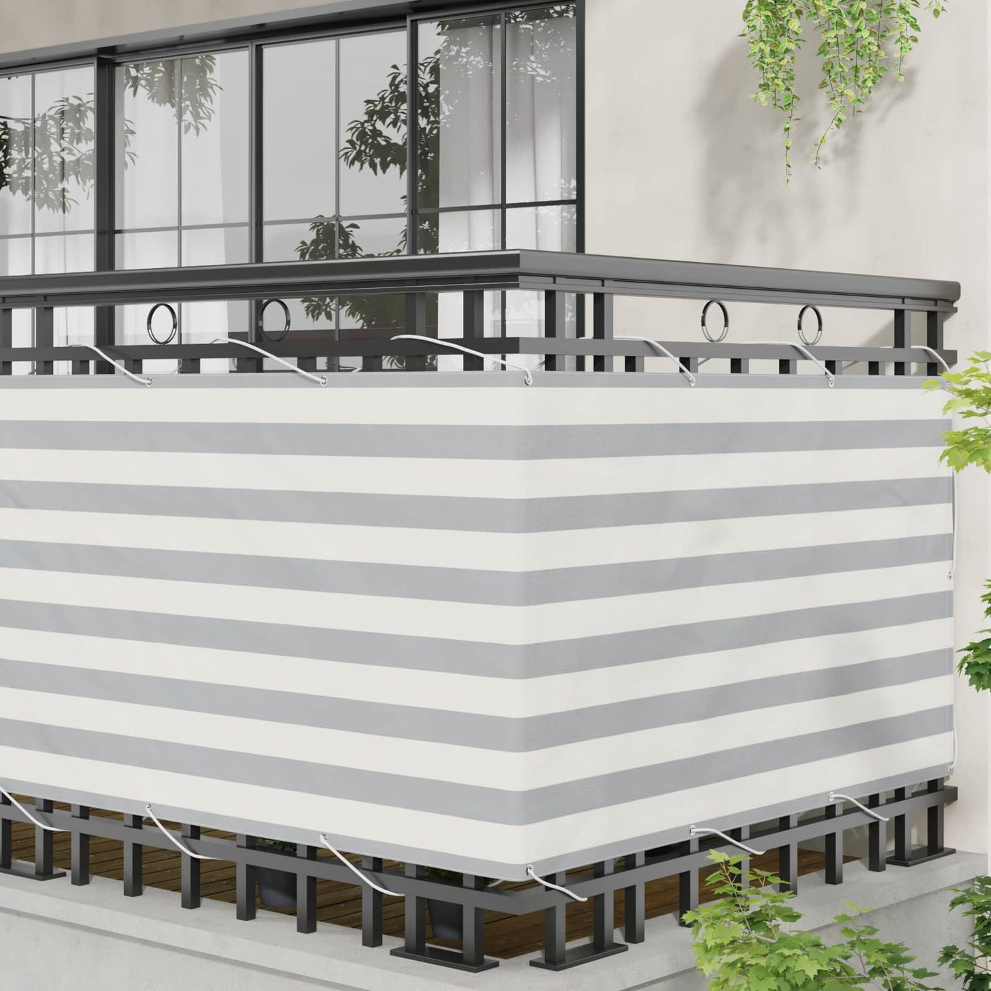 vidaXL Οθόνη Μπαλκονιού Ορθογώνιος 100 x 800 cm Ύφασμα Όξφορντ