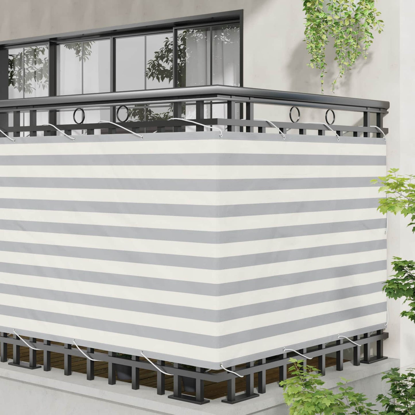 vidaXL Οθόνη Μπαλκονιού Ορθογώνιος 110 x 600 εκ Ύφασμα Όξφορντ
