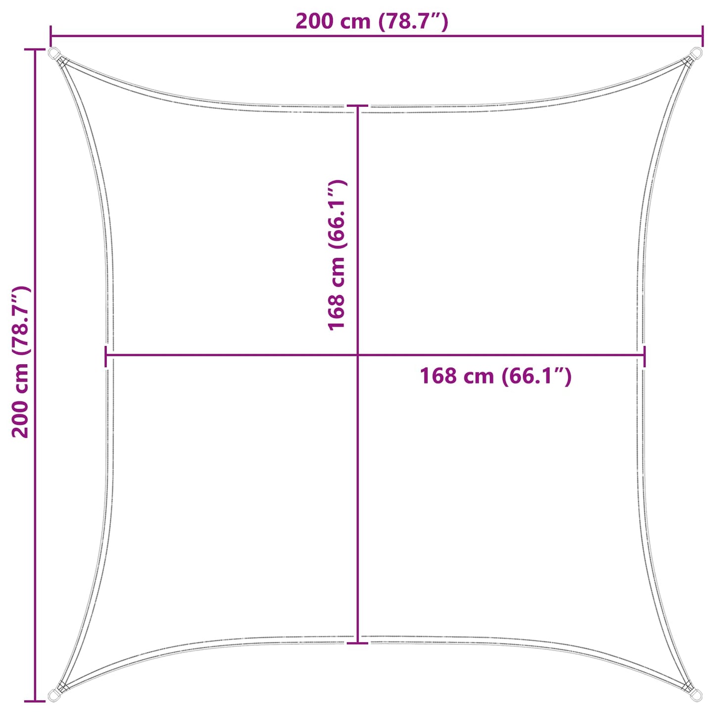 vidaXL Πανί σκιάς Πορτοκαλί και Καφέ 2 x 2 m 100% Πολυέστερ Οξφόρδη