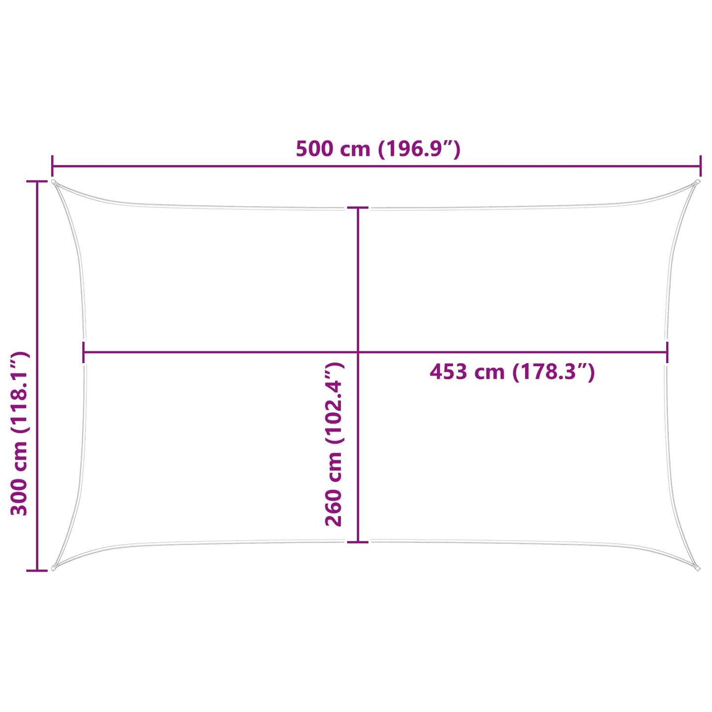 vidaXL Πανί σκιάς Κίτρινο και Λευκό 5 x 3 m 100% Πολυέστερ Οξφόρδη