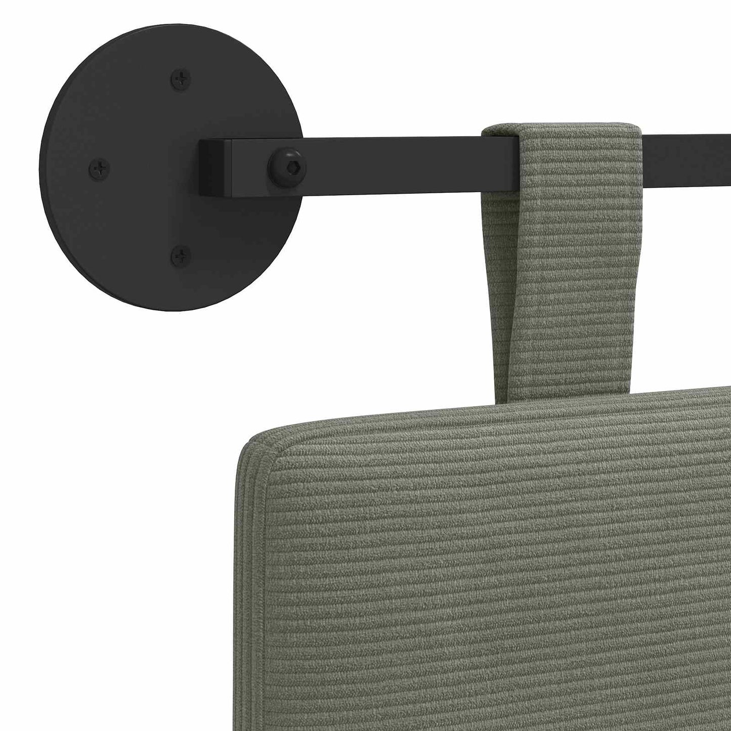 vidaXL Κεφαλάρι κρεβατιού κρεμαστό Υφασμάτινο Κορντουρά