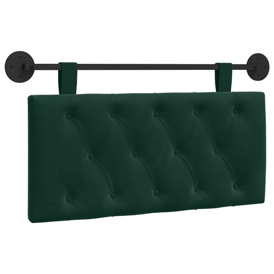 vidaXL Κεφαλάρι κρεβατιού κρεμαστό Σκούρο Πράσινο Βελούδο