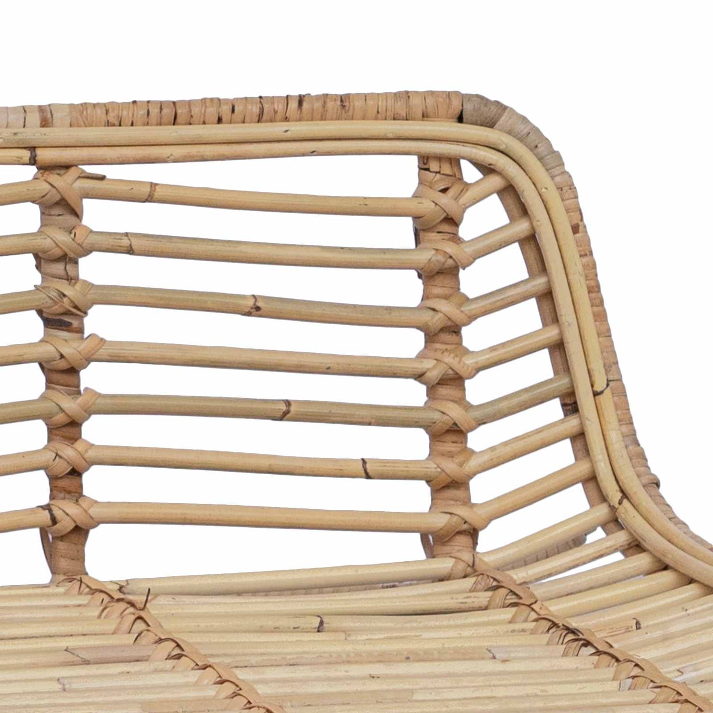 vidaXL Μπαρ σκαμπό 2 pcs Φυσικό 44 x 45 x 76 εκ. Ράτταν και Χάλυβας