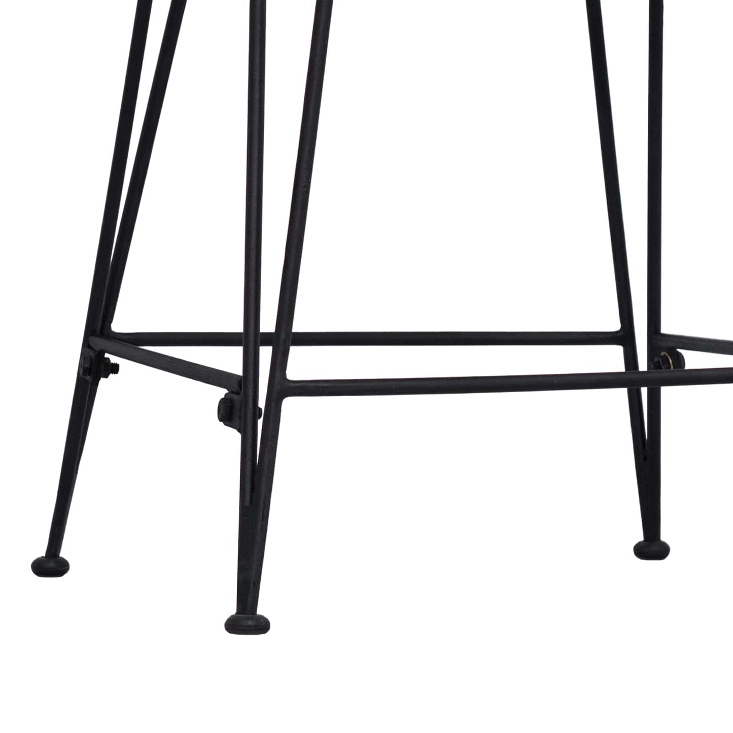 vidaXL Μπαρ σκαμπό 2 pcs Φυσικό 44 x 54 x 96 εκ. Ράτταν και Χάλυβας