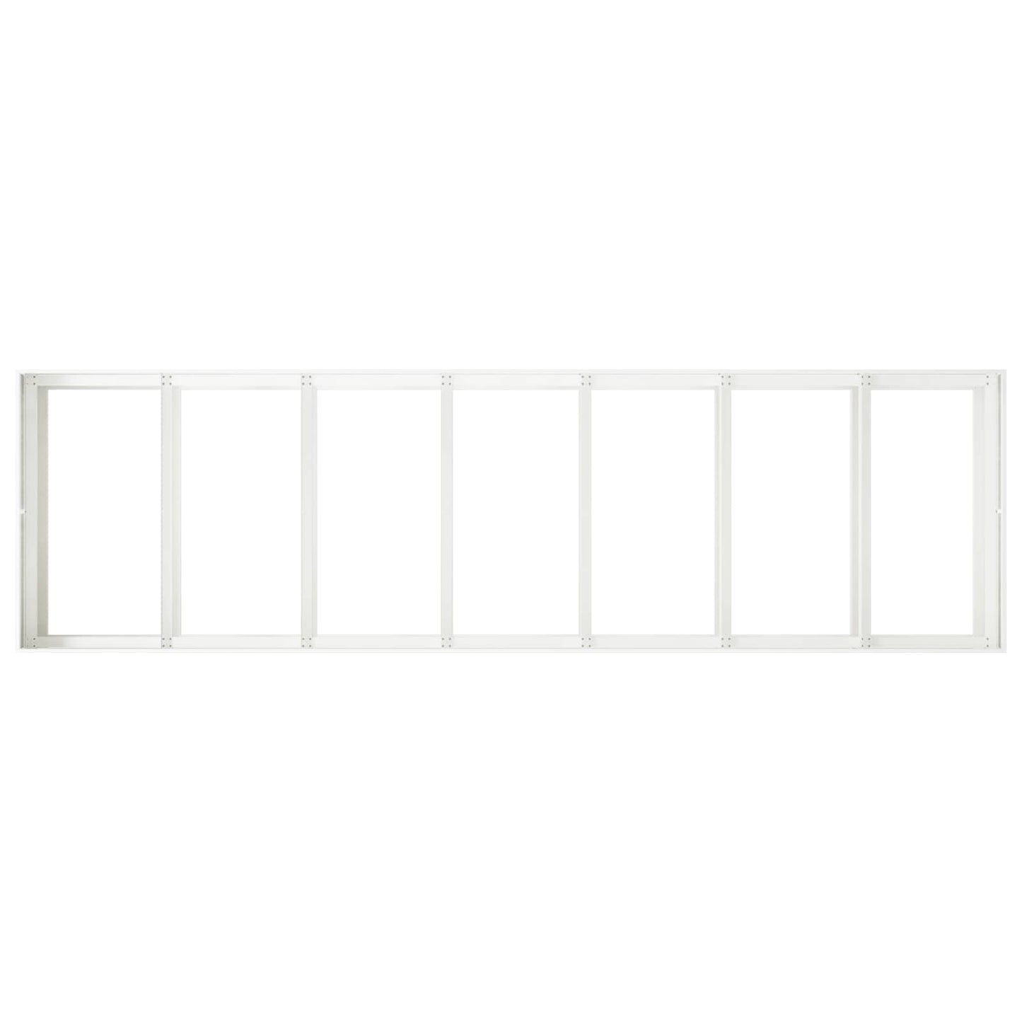 vidaXL Γλάστρα Κήπου Λευκό 280 x 80 x 60 εκ Ψυχρής έλασης χάλυβας