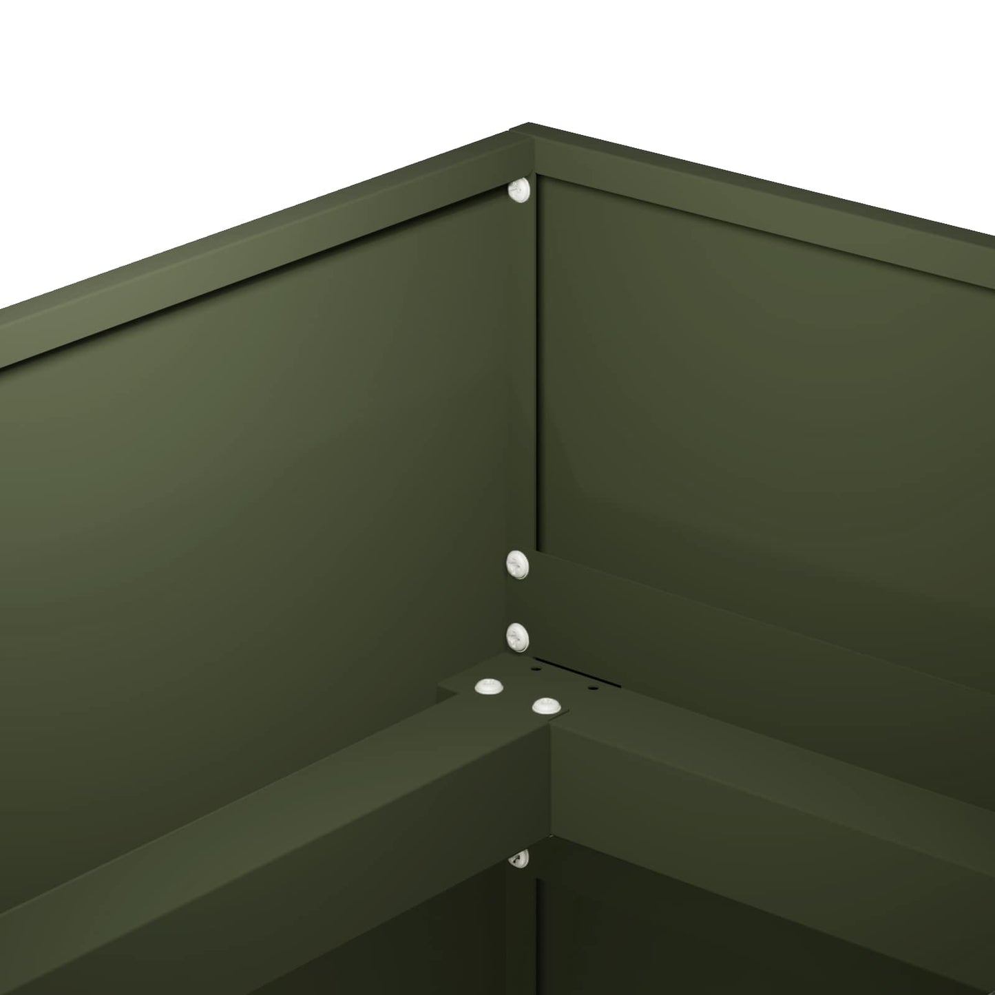 vidaXL Γλάστρα Κήπου Λαδί 280 x 80 x 60 εκ Ψυχρής έλασης χάλυβας
