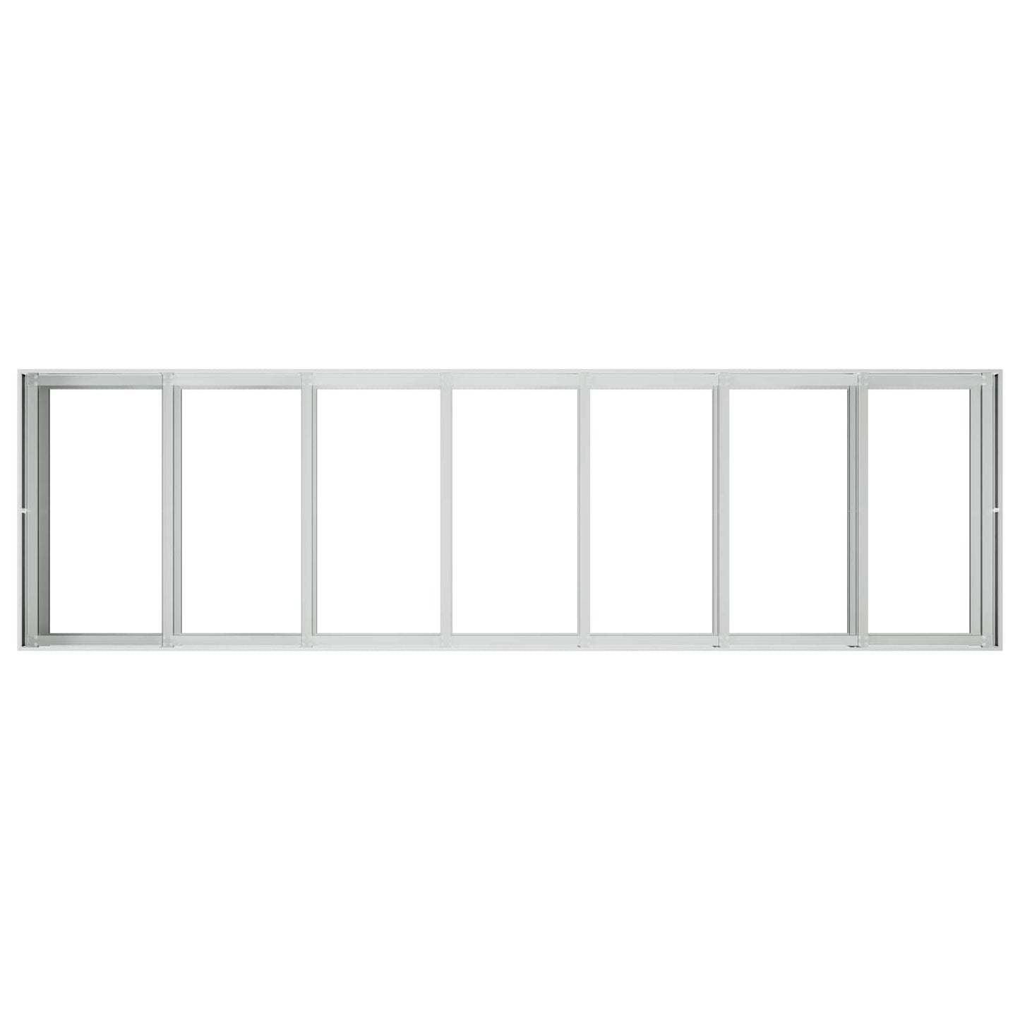 vidaXL Γλάστρα Κήπου Ασημί 280 x 80 x 60 εκ Γαλβανισμένος Χάλυβας
