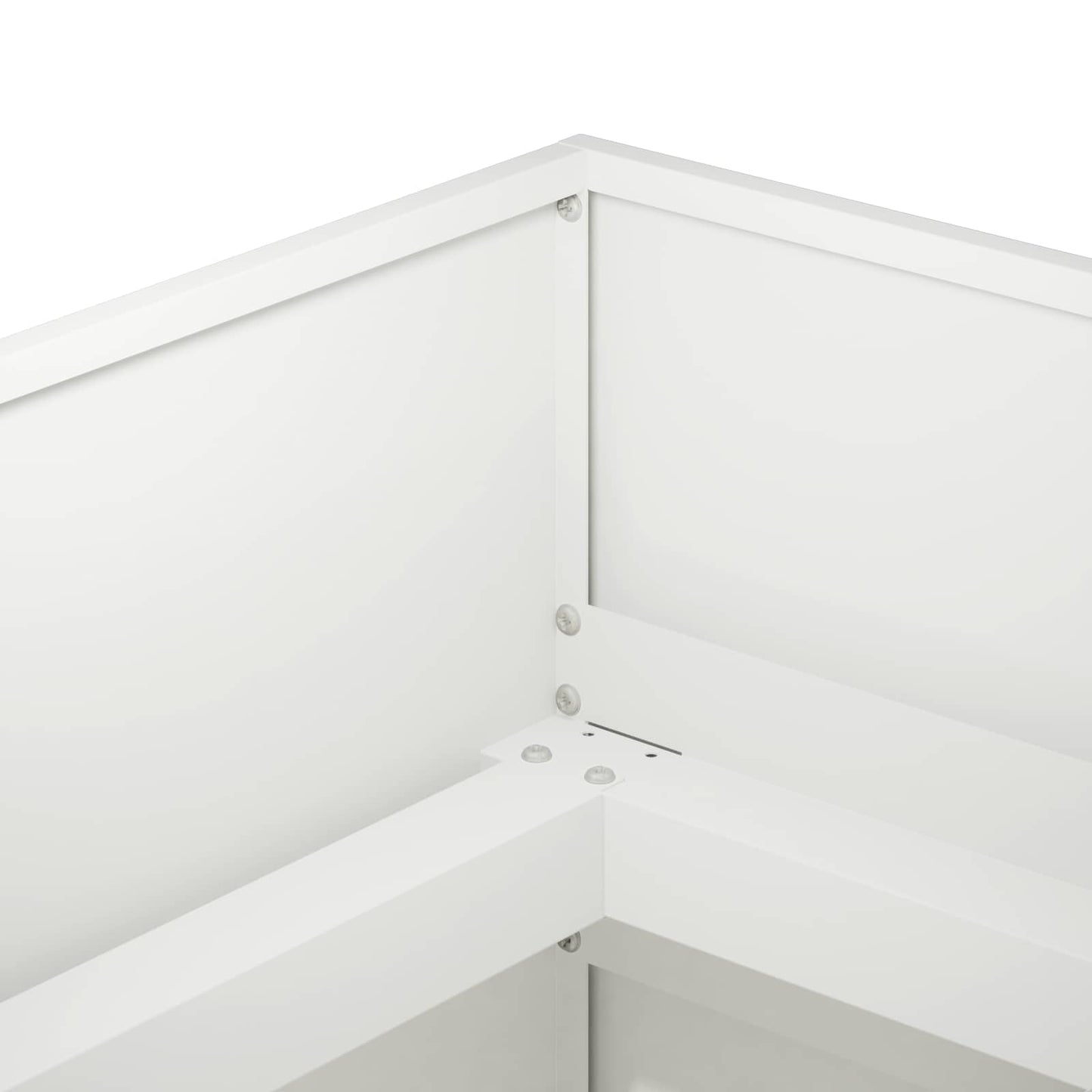 vidaXL Γλάστρα Κήπου Λευκό 360 x 80 x 60 εκ Ψυχρής έλασης χάλυβας