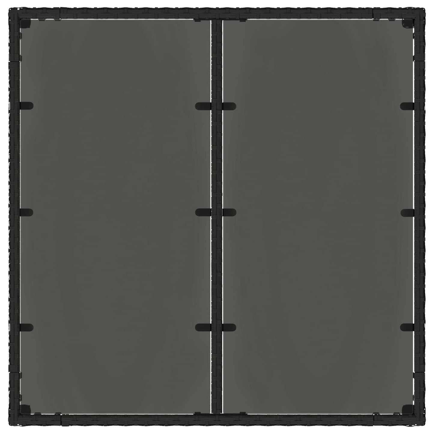 vidaXL Σετ Εξωτερικής Τραπέζης 3 pcs Μαύρο 90 x 90 x 75 cm