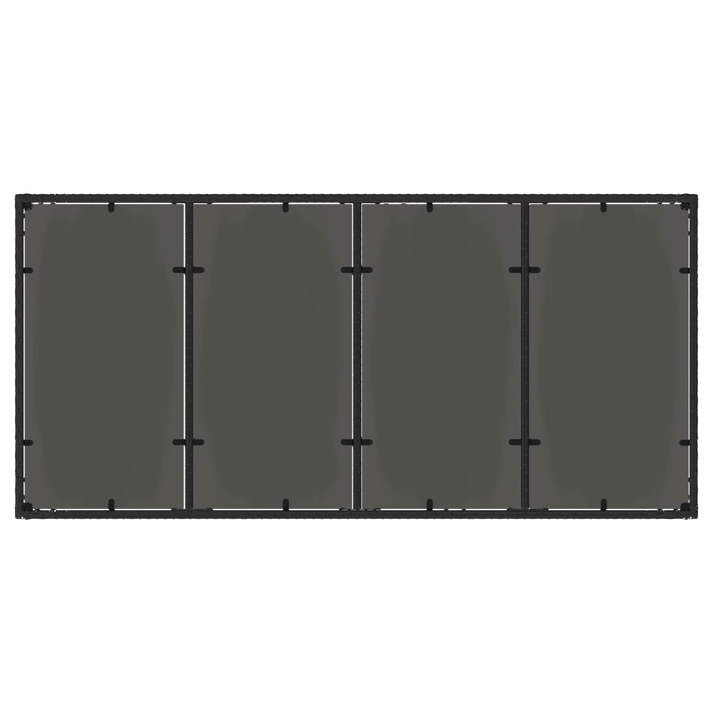 vidaXL Σετ Εξωτερικής Τραπέζης 9 pcs συνθετικό ρατάν