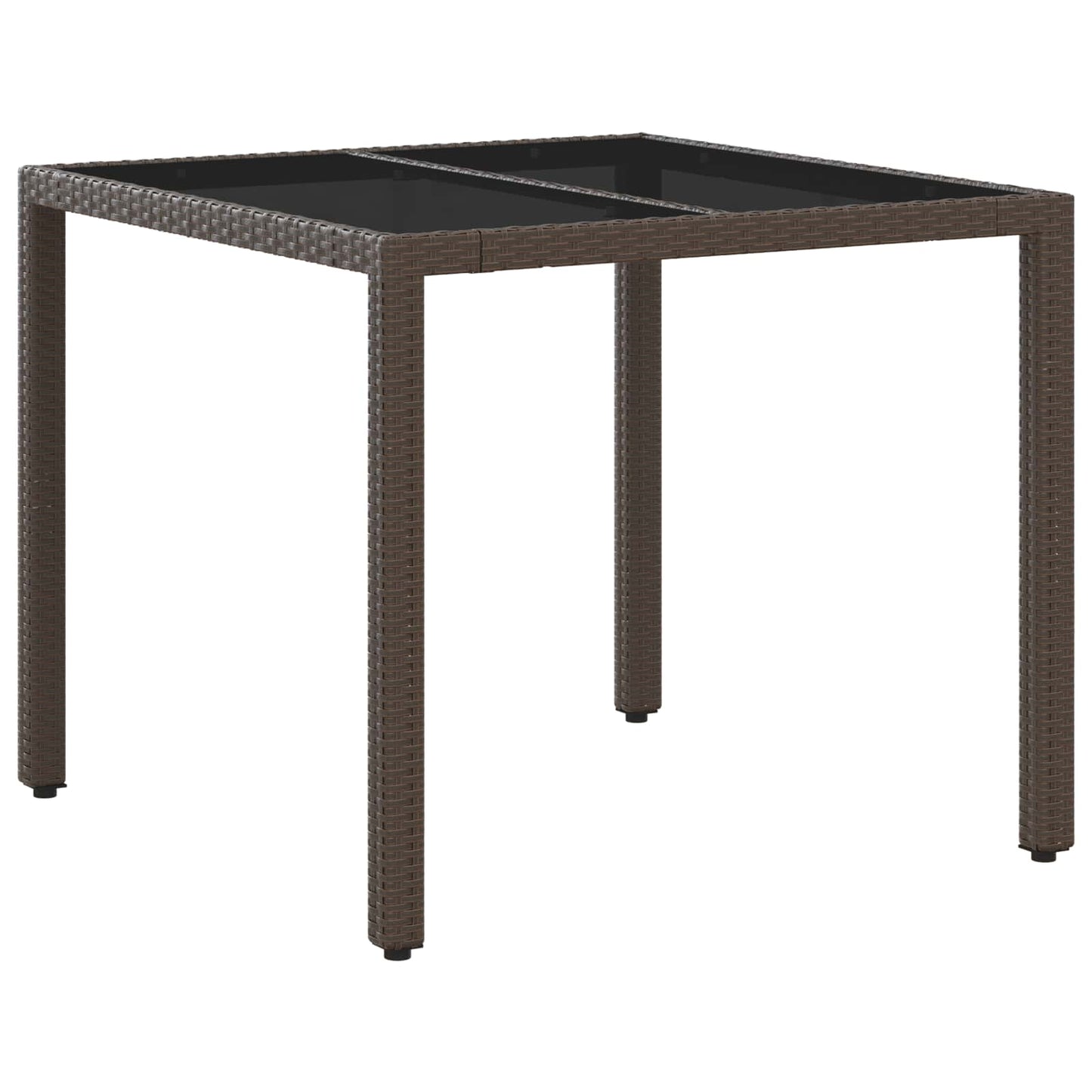 vidaXL Σετ Εξωτερικής Τραπέζης 5 pcs Καφέ και Κρέμα Λευκό