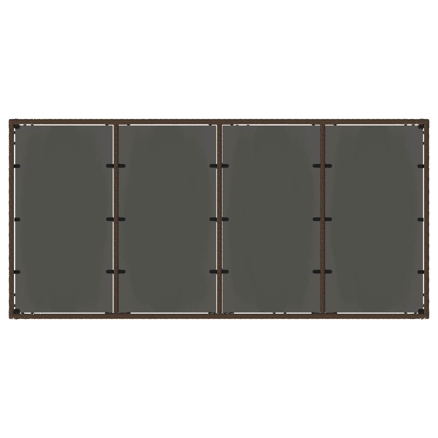vidaXL Σετ Εξωτερικής Τραπέζης 9 pcs συνθετικό ρατάν