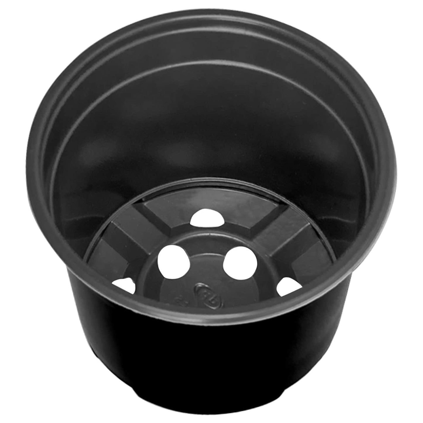 vidaXL Γλάστρα Λουλουδιών 50 pcs Μαύρο Ø 15 x 12.5 εκ. Πλαστικό