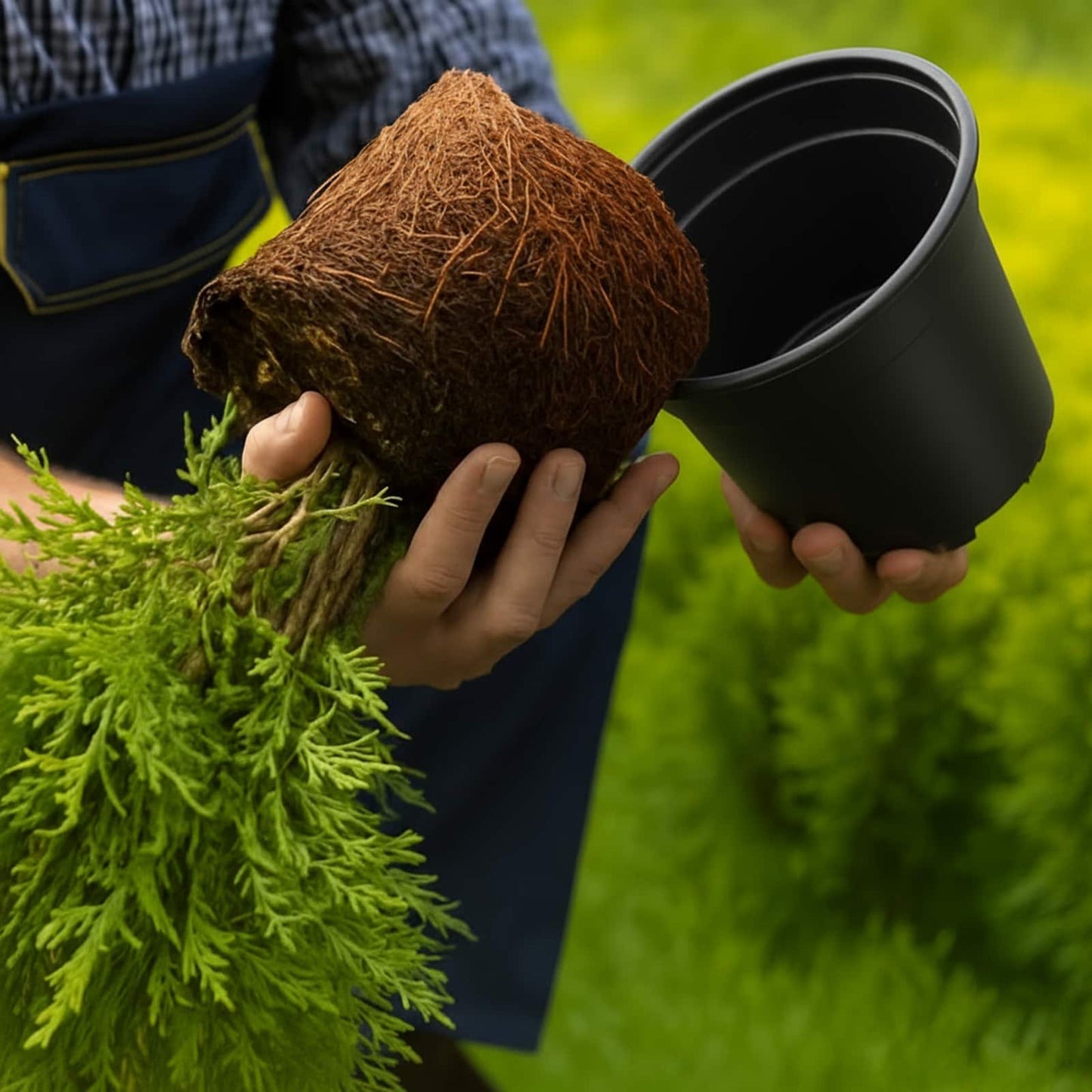 vidaXL Γλάστρα Λουλουδιών 100 pcs Μαύρο Ø 15 x 12.5 εκ. Πλαστικό