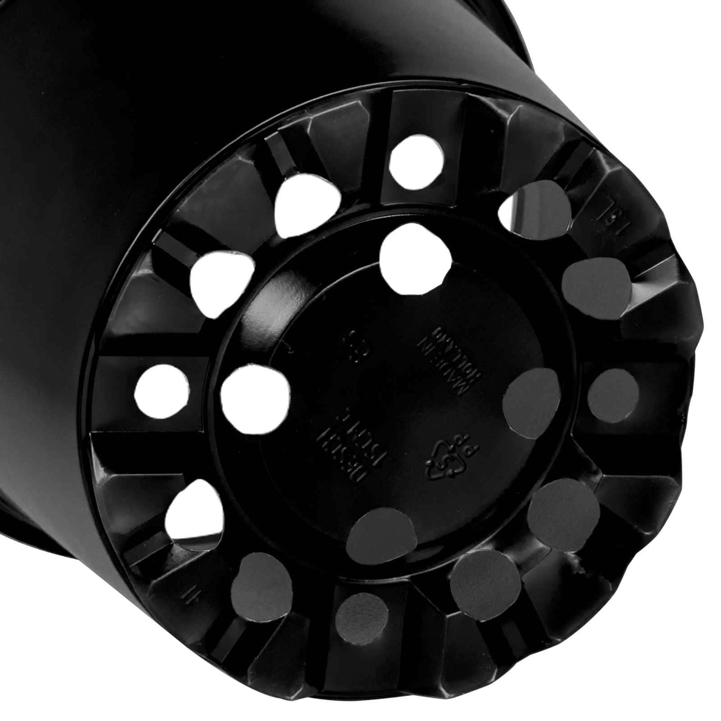 vidaXL Γλάστρα Λουλουδιών 50 pcs Μαύρο Ø 15 x 12.5 εκ. Πλαστικό