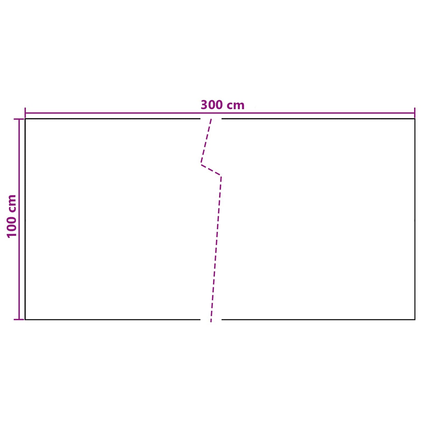 vidaXL Οθόνη Μπαλκονιού Σκούρο Γκρι 300 x 100 cm συνθετικό ρατάν