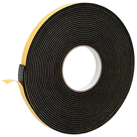 vidaXL Αυτοκόλλητη ταινία αφρού 10 pcs Μαύρο 10 χιλ. x 10 μ. Χ foam CR