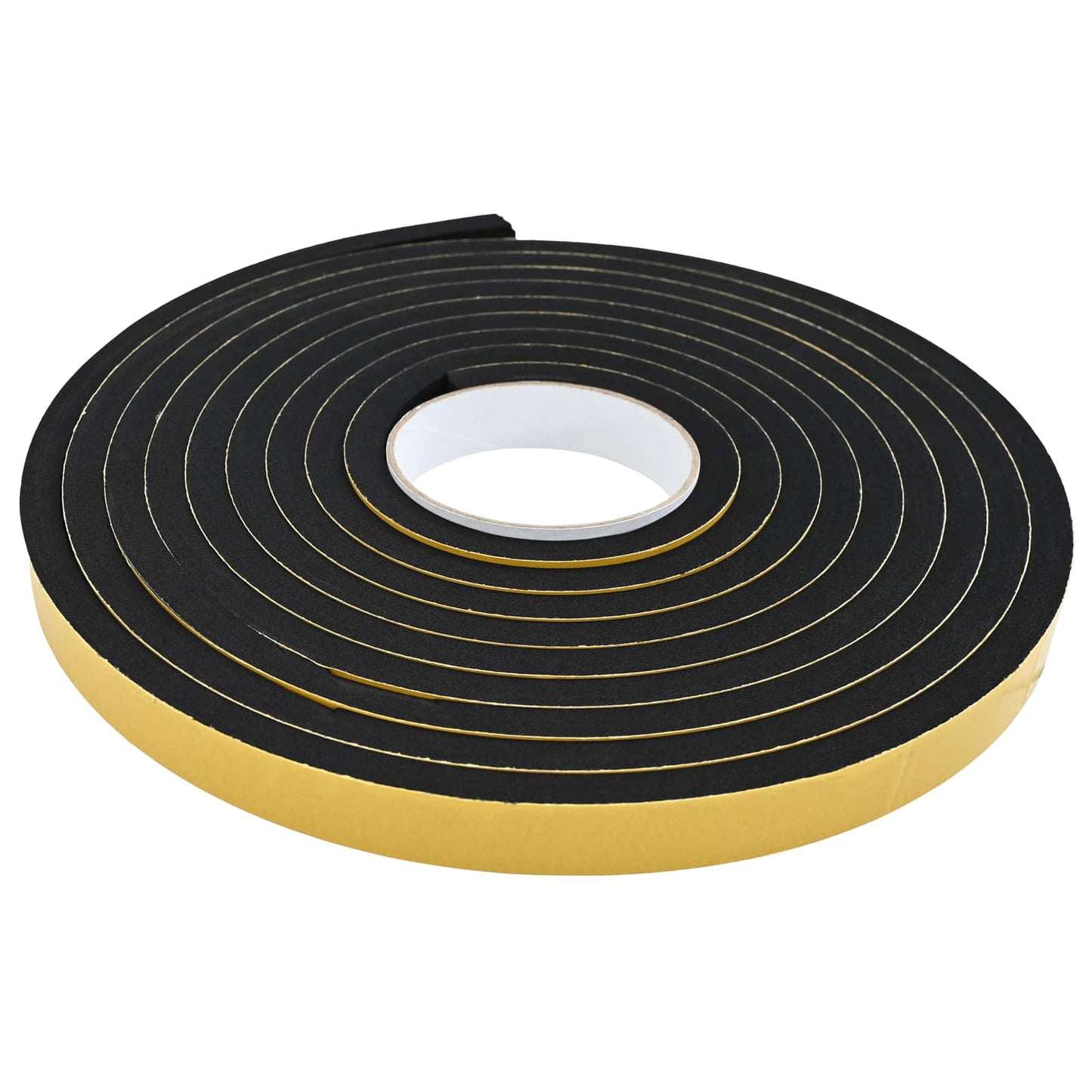 vidaXL Αυτοκόλλητη ταινία αφρού 20 pcs Μαύρο 15mm x 5m Χ foam CR