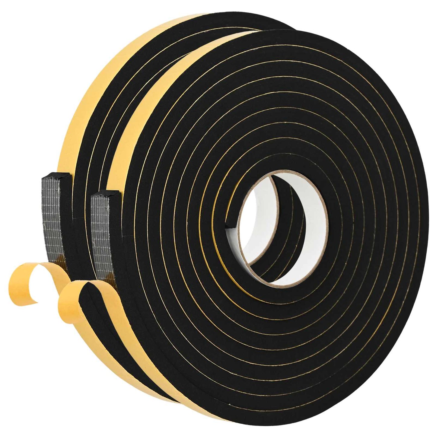 vidaXL Αυτοκόλλητη ταινία αφρού 2 pcs Μαύρο 20mm x 5m Χ foam CR