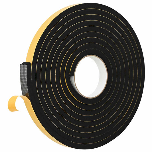 vidaXL Αυτοκόλλητη ταινία αφρού 20 pcs Μαύρο 20mm x 5m Χ foam CR