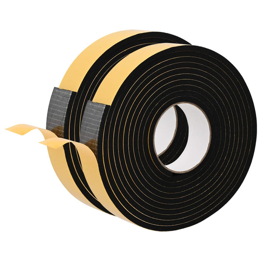 vidaXL Αυτοκόλλητη ταινία αφρού 2 pcs Μαύρο 30χιλ x 5μ Χ foam CR