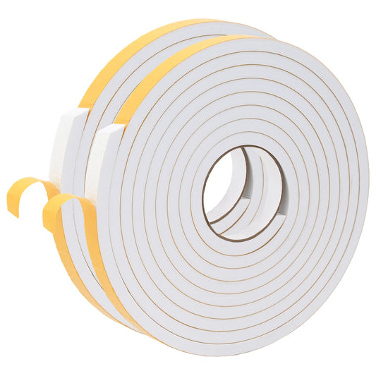 vidaXL Αυτοκόλλητη ταινία αφρού 2 pcs Λευκό 15mm x 5m Χ foam CR