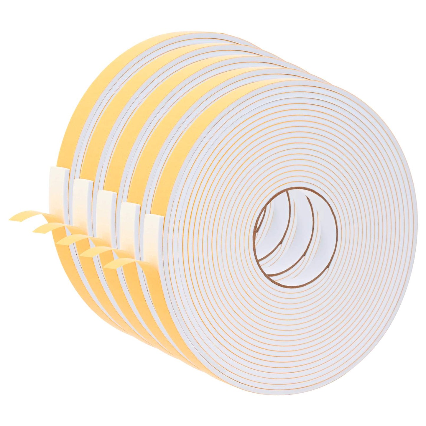 vidaXL Αυτοκόλλητη ταινία αφρού 5 pcs Λευκό 20 χιλ. x 10 μ. Χ foam CR