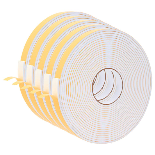 vidaXL Αυτοκόλλητη ταινία αφρού 5 pcs Λευκό 20 χιλ. x 10 μ. Χ foam CR
