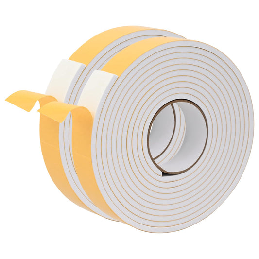 vidaXL Αυτοκόλλητη ταινία αφρού 2 pcs Λευκό 30mm x 5m Χ foam CR
