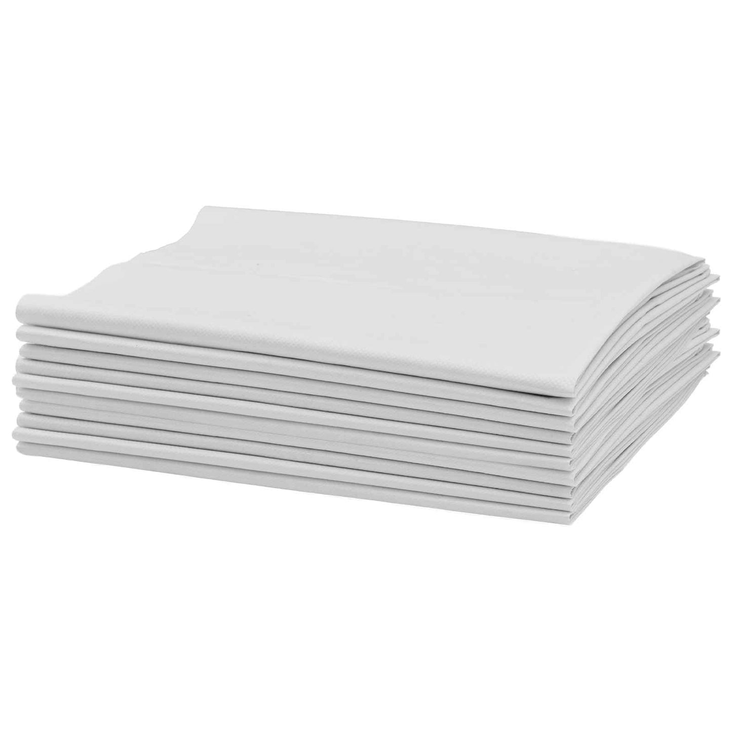 vidaXL Υφασμάτινοι σακίδες 10 pcs Λευκό 65 x 115 cm PP