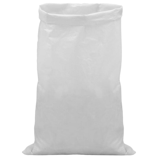 vidaXL Υφασμάτινοι σακίδες 50 τεμ. Λευκό 70 x 110 cm PP