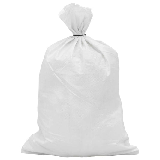 vidaXL Υφασμάτινοι σακίδες 100 τεμ. Λευκό 40 x 60 cm PP