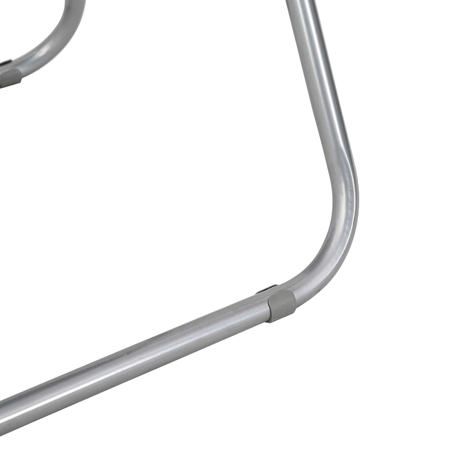 vidaXL Πτυσσόμενη Καρέκλα 2 pcs Λευκό και Γκρι 48 x 43,5 x 81 εκ.