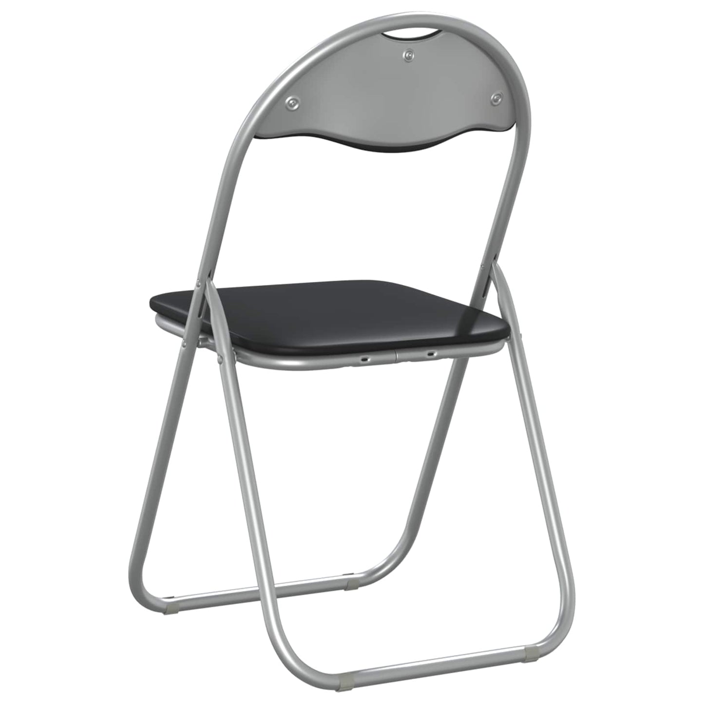 vidaXL Πτυσσόμενη Καρέκλα 8 pcs Μαύρο και Γκρι 48 x 43,5 x 81 εκ.