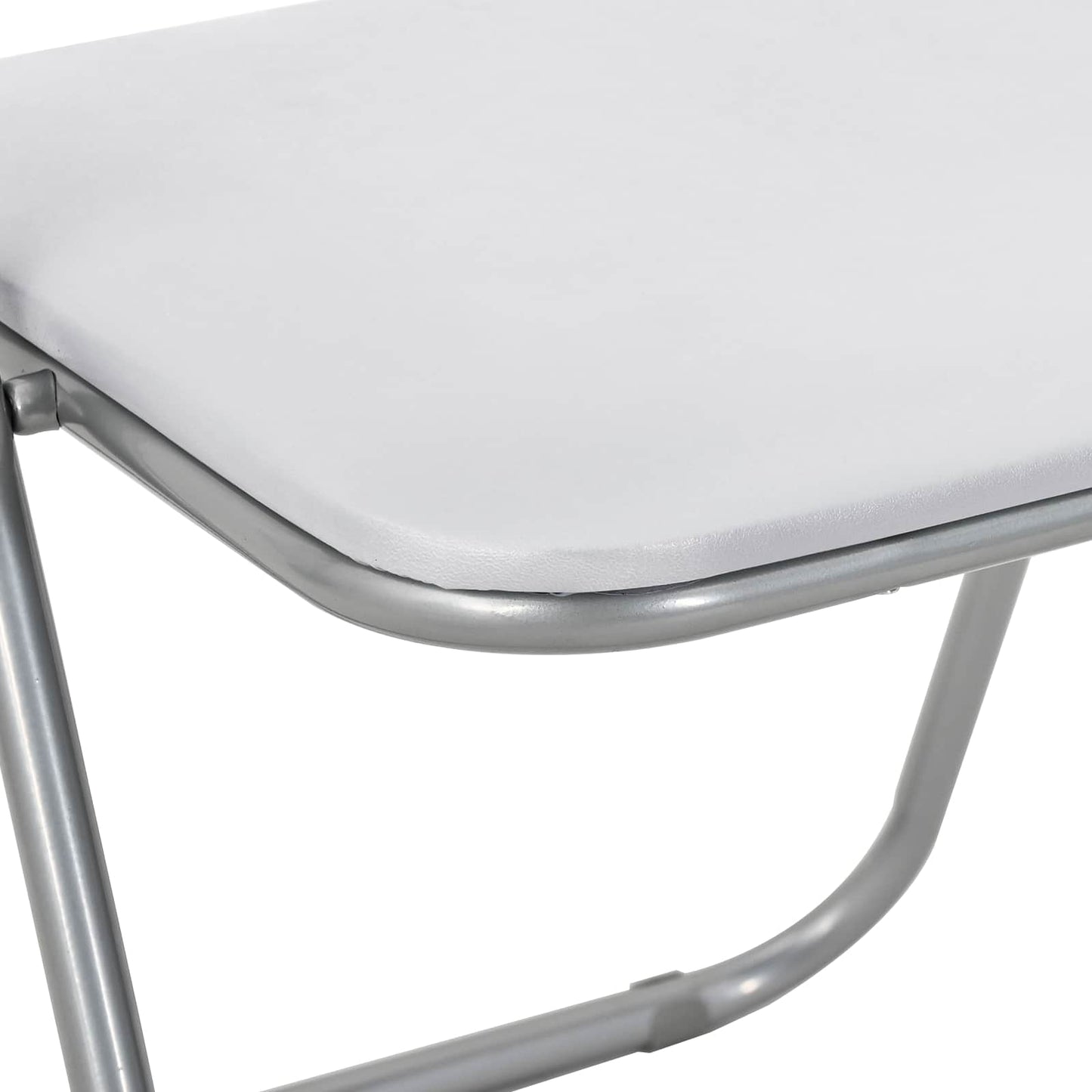 vidaXL Πτυσσόμενη Καρέκλα 8 pcs Λευκό και Γκρι 48 x 43,5 x 81 εκ.