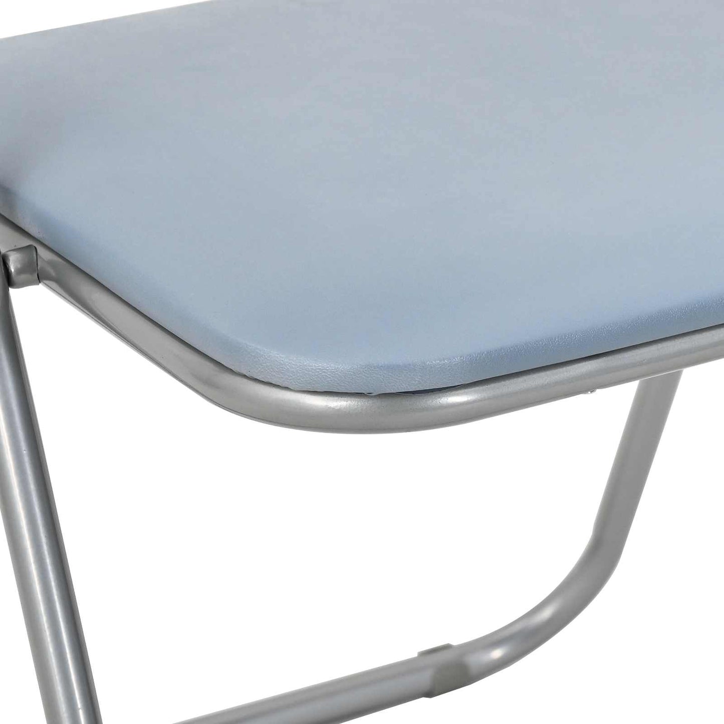 vidaXL Πτυσσόμενη Καρέκλα 8 pcs Γκρι 48 x 43,5 x 81 εκ. Τεχνητό Δέρμα