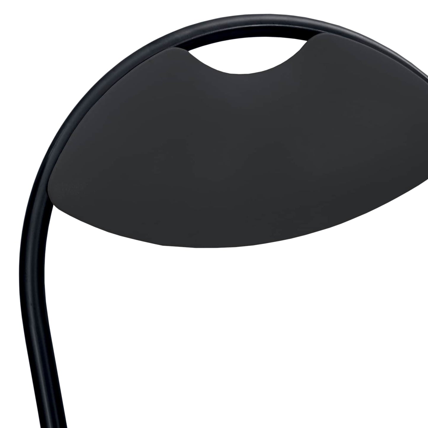 vidaXL Σαλονάκι Τραπεζαρίας Αναδιπλούμενο 2 pcs Μαύρο PVC ατσάλι