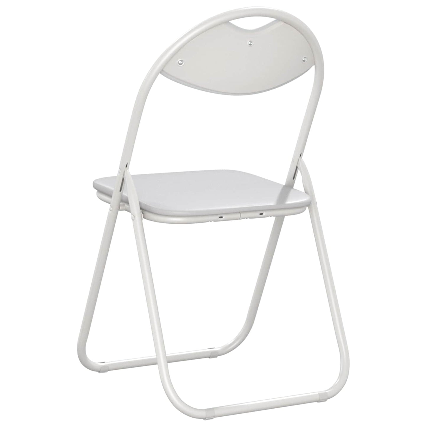 vidaXL Σαλονάκι Τραπεζαρίας Αναδιπλούμενο 8 pcs Λευκός PVC ατσάλι