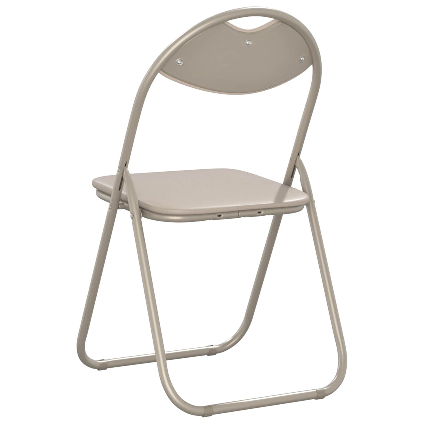 vidaXL Πτυσσόμενη Καρέκλα 8 pcs Άμμος 48 x 43,5 x 81 εκ. Τεχνητό Δέρμα